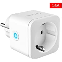Enchufe Inteligente WiFi TECKIN 16A 3300W Mini Smart Plug Funciona con Siri Amazon Alexa- Echo- Google Home- No se…